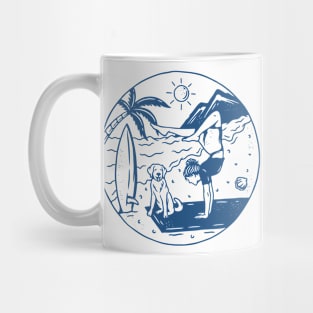 Yoga Beach Girl Mug